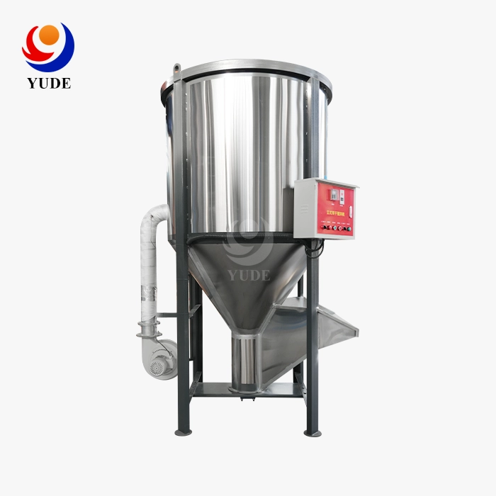 Spiral Shaped Plastic Particle Mixer